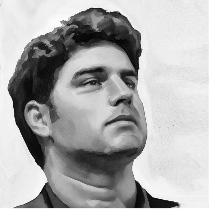 Portrait of Leo Gozes, founder of KingR2.ai CitySquare, looking to the side in black and white